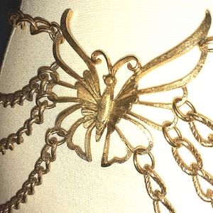 Vintage butterfly chain belt bellydance